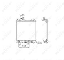 Nrf 53445 - RADIADOR AGUA SUZUKI WAGON R AUTOM.