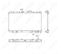 Nrf 53446 - RADIADOR TOYOTA AVENSIS 97-