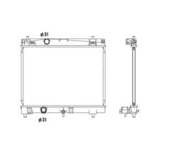 Nrf 53533 - RADIADOR ALUMINIO TOYOTA