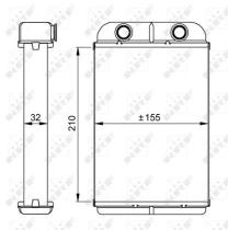 Nrf 53611 - CALEFACTOR TURISMOS FIAT BRAVO 07-F