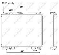 Nrf 53666 - RADIADOR MONTERO 2.8TD