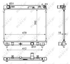 Nrf 53667 - RADIADOR TOYOTA YARIS 1.4D 05-