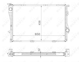 Nrf 53722 - RADIADOR AGUA BMW S5/S7..  2.5 TDS