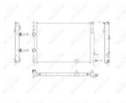 Nrf 53756 - RADIADOR CALEF.DUALIS/QASHGAI 1,5 DCI