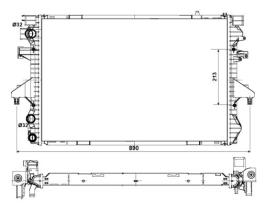 Nrf 53796 - RADIADOR AGUA VW (ALUM.)