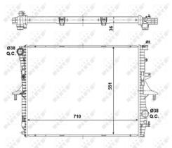 Nrf 53798 - RADIADOR CALEF.Q7 4,2 FSI