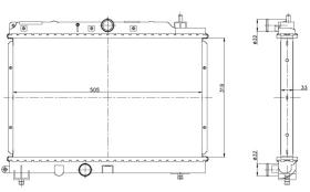 Nrf 55306 - RADIADOR CALEF.ROVER 45