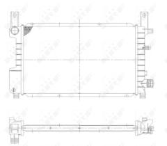 Nrf 55314 - RADIADOR ALUMINIO FORD