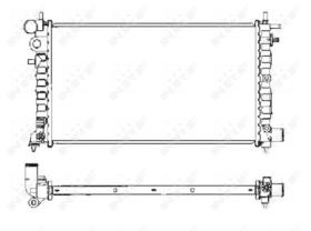 Nrf 58068 - RADIADOR ALUMINIO PEUG.