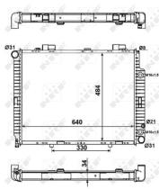 Nrf 58100 - RADIADOR MERC.E200 9