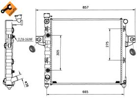 Nrf 58112 - RADIADOR ALU SOLDADO JEEP GRAND CHEROKEE 4.0 99-