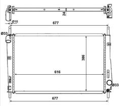 Nrf 58272 - RADIADOR ALUMINIO FORD