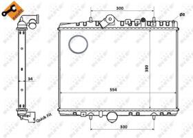 Nrf 58351 - RADIADOR ALUMINIO CITR.