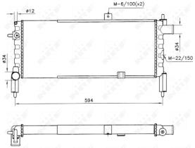 Nrf 58759 - RADIADOR ALUMINIO OPEL - VAUXHALL