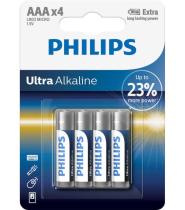 Philips LR03E4B/10 - BLISTER 4 PILAS 1,5V LR03/AAA ULTRA ALKALINE