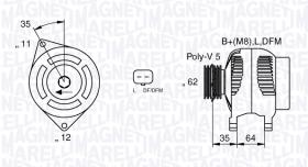 Magneti Marelli MAN7015 - ALT.12/150A ALFA/LANCIA