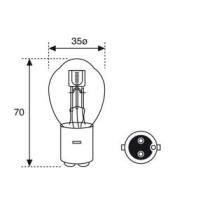 Amolux 403 - LAMP.24V 50/50W BA20D BOSCH