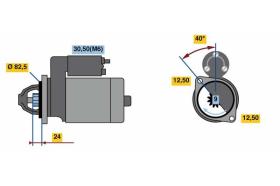 Bosch 0001109357 - ARR.12V 2.3KW BOSCH NUEVO(MOTOR VM)