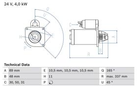 Bosch 0986020190 - ARR.24V 9D 4 KW