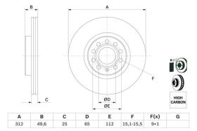 Bosch 0986479058 - DISCO DE FRENO