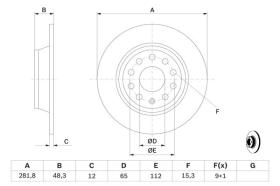 Bosch 0986479247 - DISCO FRENO