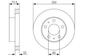 Bosch 0986479315 - DISCO FIAT 300MM