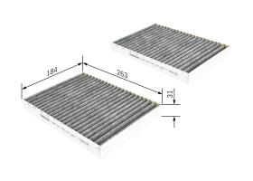 Mahle 1987432438 - FILTRO HAB.MERC.CARBONO