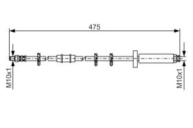 Bosch 1987476329 - LATIG.FRENO