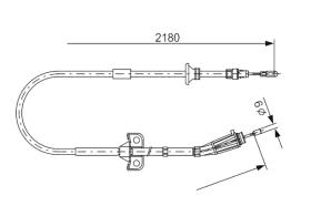 Bosch 1987477248 - CABLE FREN.TRS.VOLVO