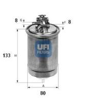 Ufi 2441500 - FILTRO GASOIL SEAT