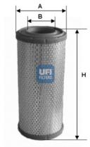 Ufi 2723300 - FILTRO AIRE IVECO