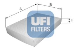 Ufi 5304300 - FILTRO HAB.FIAT