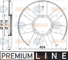 Mahle CFW39000P - HELICE BMW E36/E38/E39/E46/E53