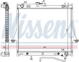 Nissens 60854 - RADIADOR ISUZU D-MAX(02-)3.5 I V6 2