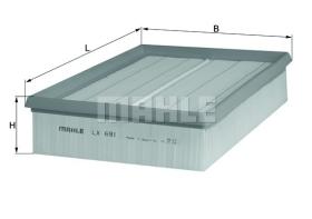 Mahle LX691 - *FILTRO AIRE OPEL