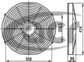 Acr 166068 - ELECTROV.24V SOPL.385MM VA18