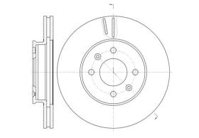 Woking D6102310 - DISCO DEL.256MM HYUNDAI (VENT)