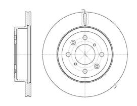 Woking D6103810 - DISCO DEL.253MM OPEL (VENT)