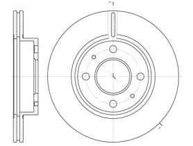 Woking D6105010 - DISCO DEL.295MM TOYOTA(VENT)