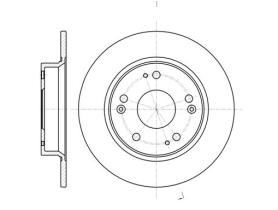 Woking D6117500 - DISCO TRS.260MM HONDA (MAC)