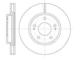 Woking D6122910 - DISCO DEL.275,9MM MITSUB.VENT