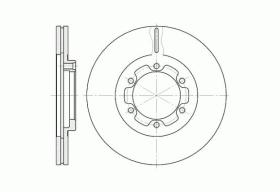 Woking D618810 - DISCO DEL.257MM ISUZU (VENT)