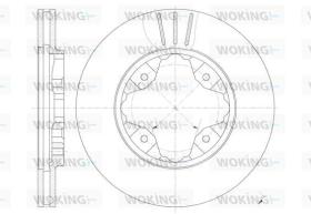 Woking D620510 - DISCO DEL.259MM VW (VENT)