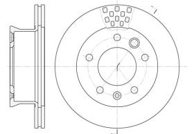 Woking D646110 - DISCO DEL.276MM MERC.(VENT)