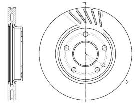 Woking D652710 - DISCO DEL.260MM MERC.(VENT)