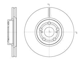 Woking D670110 - DISCO DEL.277MM TOYOTA (VENT)