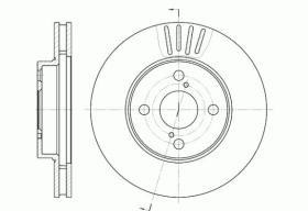 Woking D674210 - DISCO DEL.255MM TOYOTA (VENT)