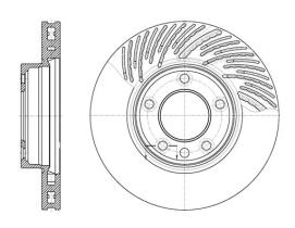 Woking D677311 - DISCO DEL.330MM VW (VENT)