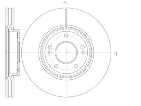 Woking D698810 - DISCO DEL.300MM  HYUNDAI (VENT)