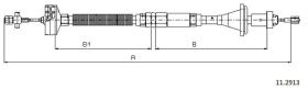 Cabor 112913 - CABLE EMBR.MANUAL ESPACE DIESEL